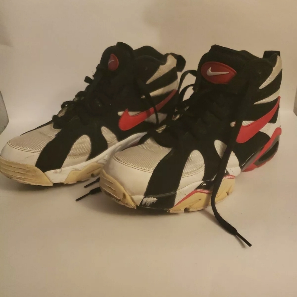 Nike Air Diamond Fury '96 Neon White University Red SZ 10 724971-100 Ken Griffey
